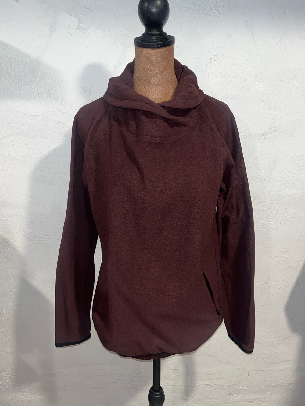 Adidas Burgundy Fleece Pullover
